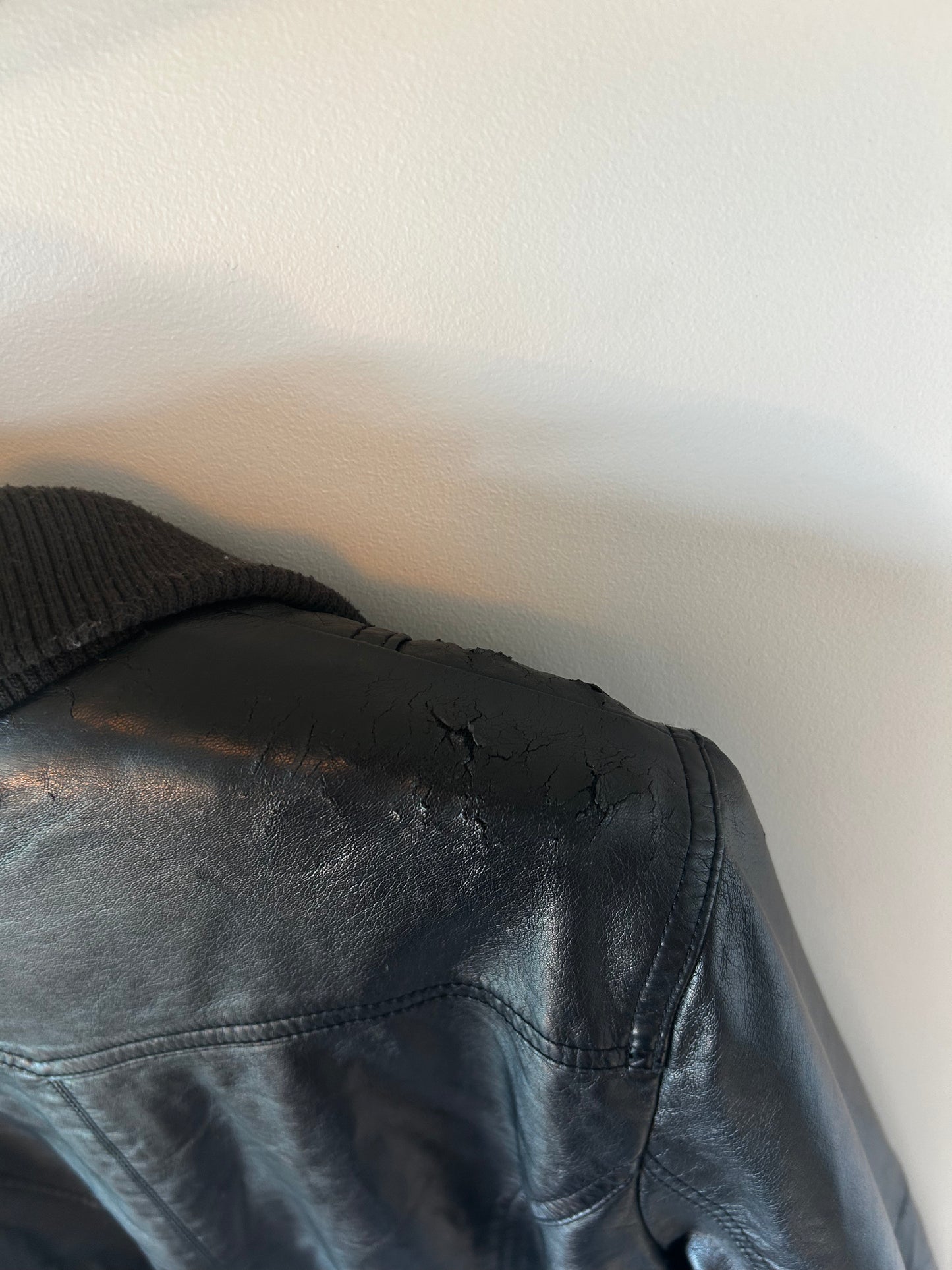Levi's Leather Bomber Jacket (M)