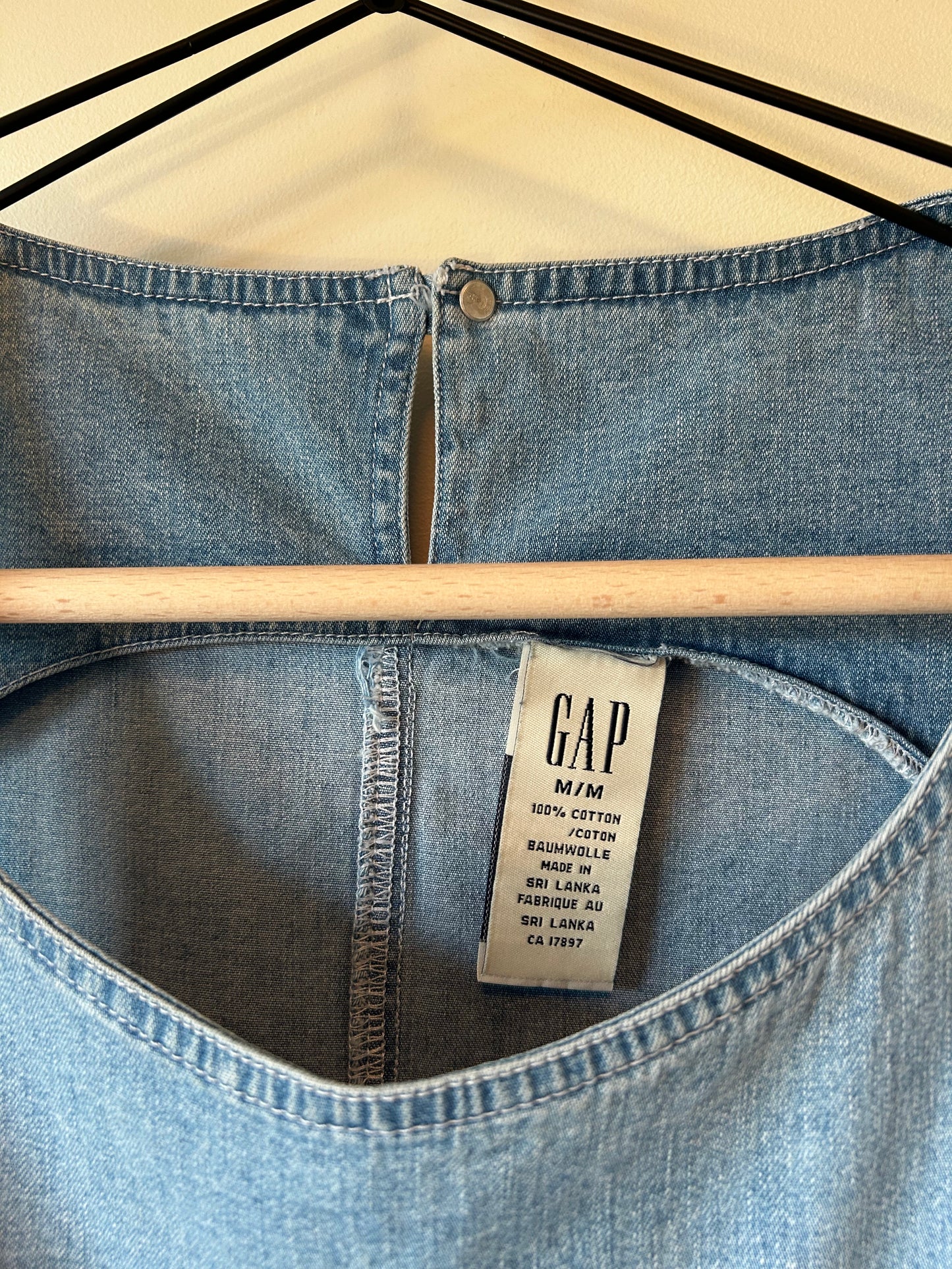 GAP Denim Mini Dress (M)