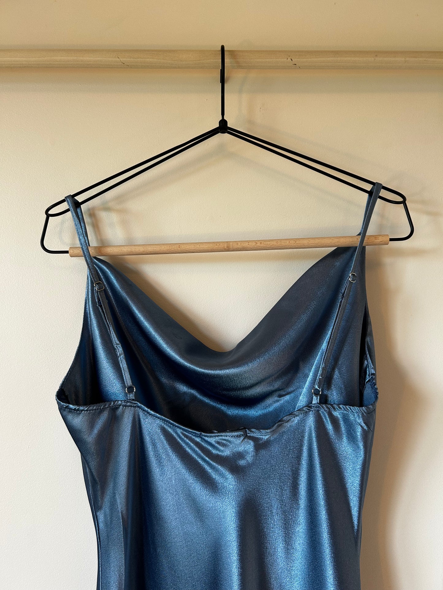 Revamped Satin Slip Midi Dress (XL)