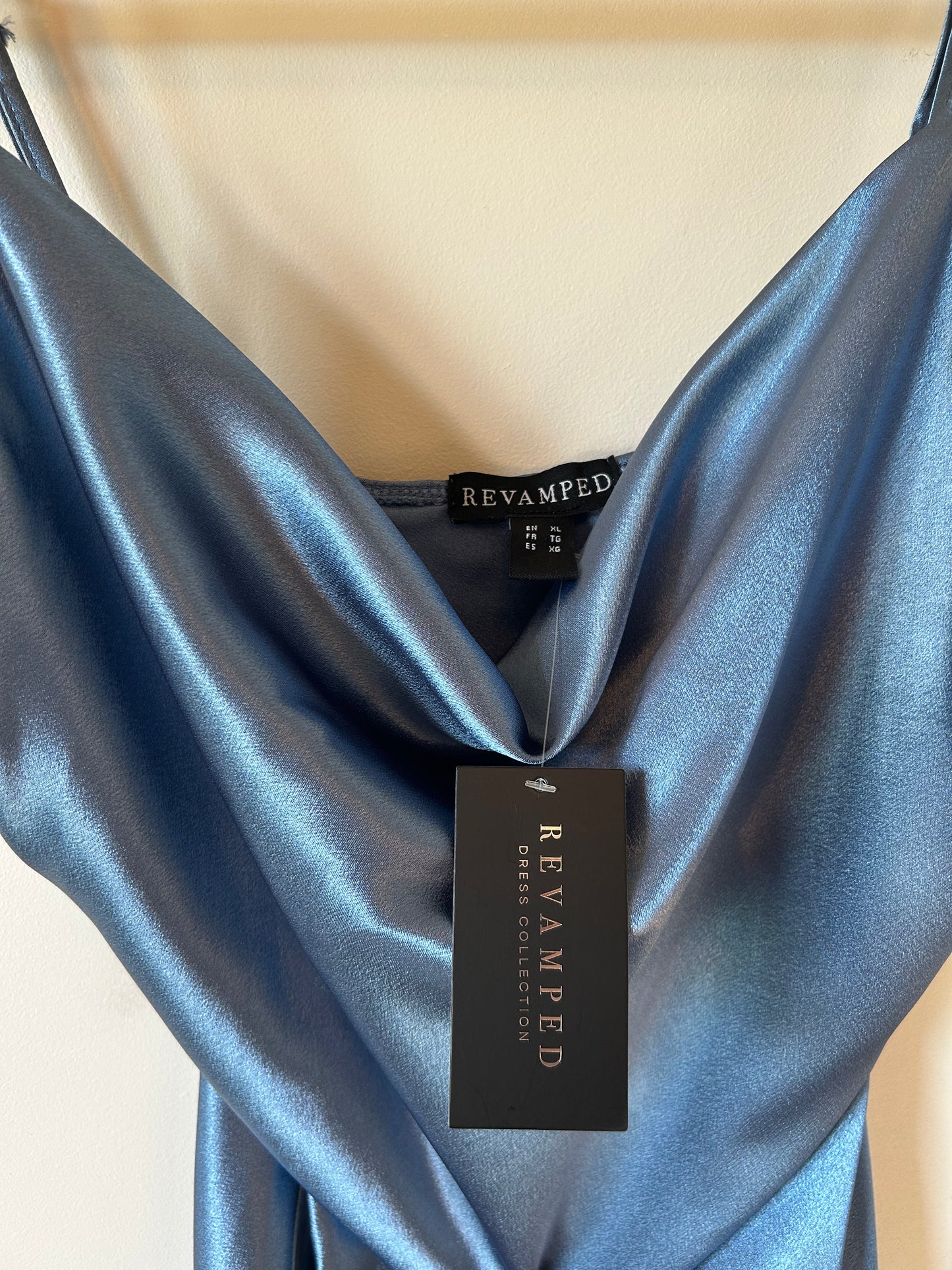 Revamped Satin Slip Midi Dress (XL)