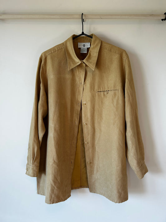 Cotton Ginny Suede Overshirt (L)