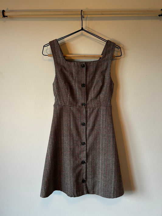 SPAO Plaid Mini Dress (S)