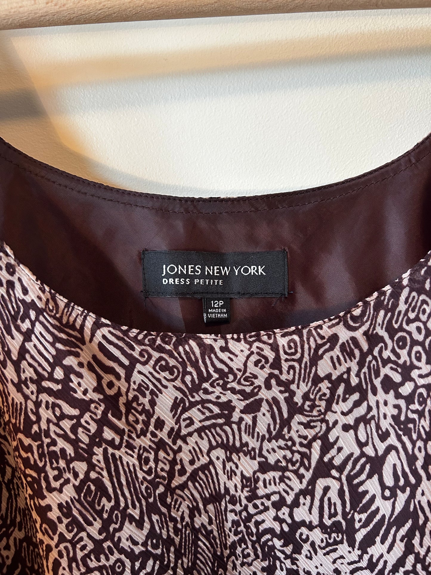 Jones New York Patterned Mini Dress (12)