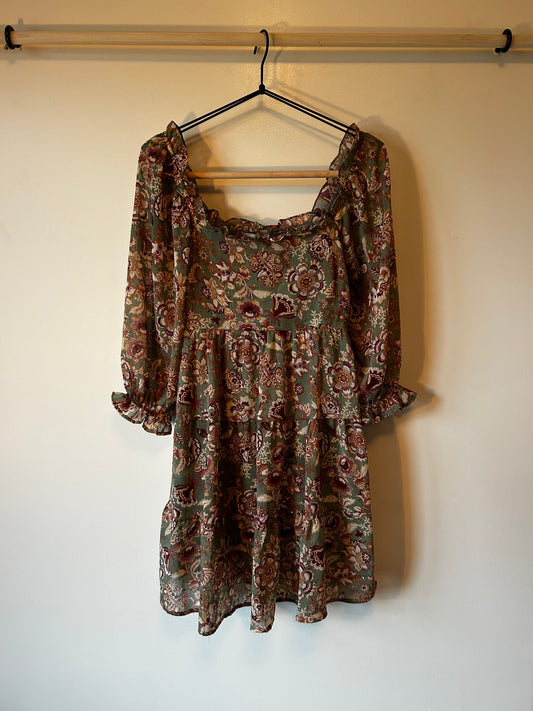 Blu Pepper Milkmaid Dress (S)