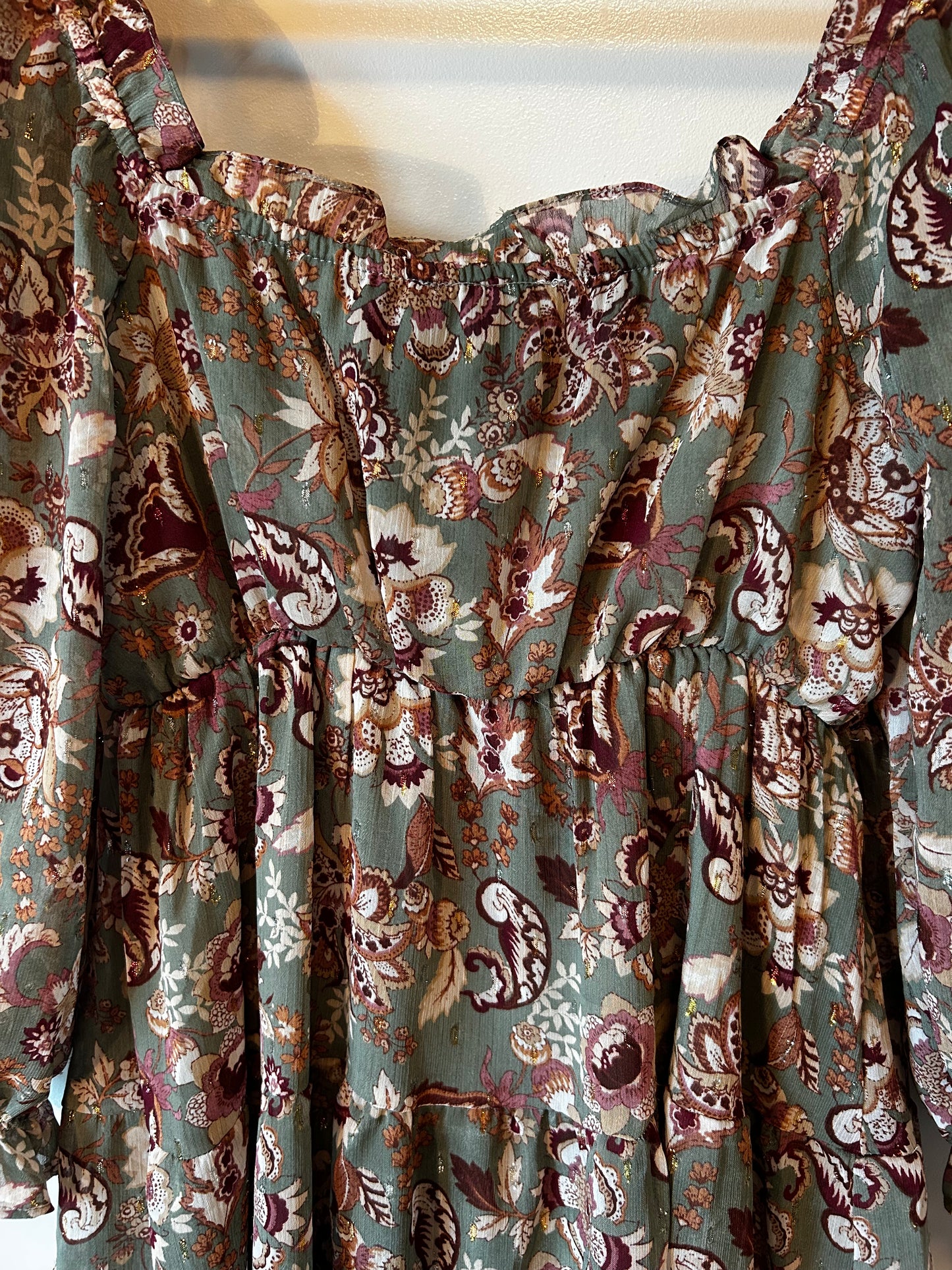 Blu Pepper Milkmaid Dress (S)