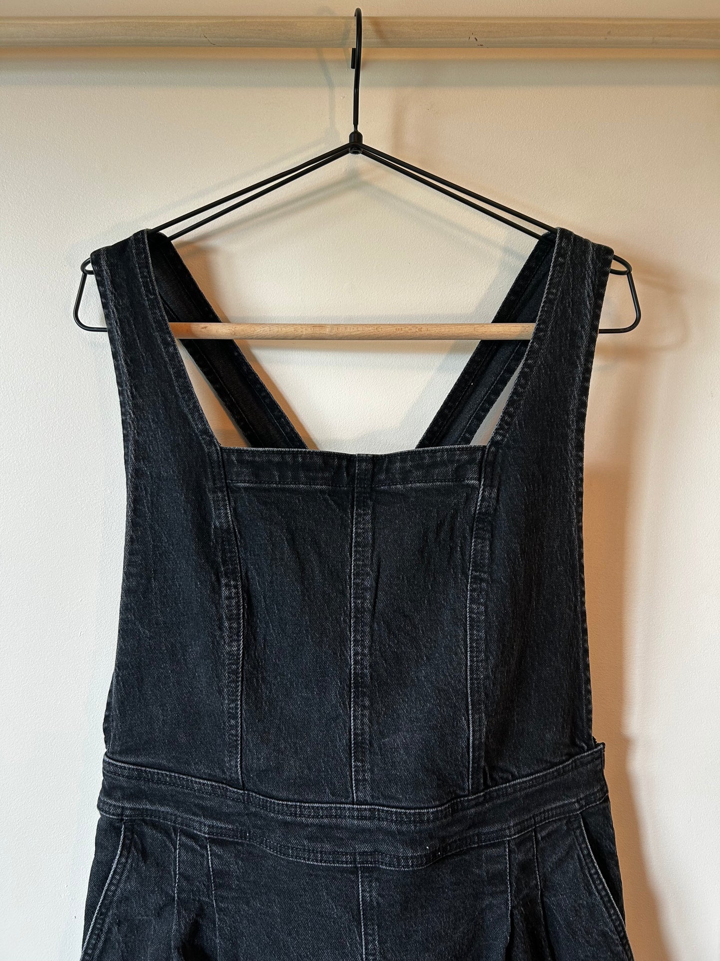 Madewell Black Denim Overalls (12)