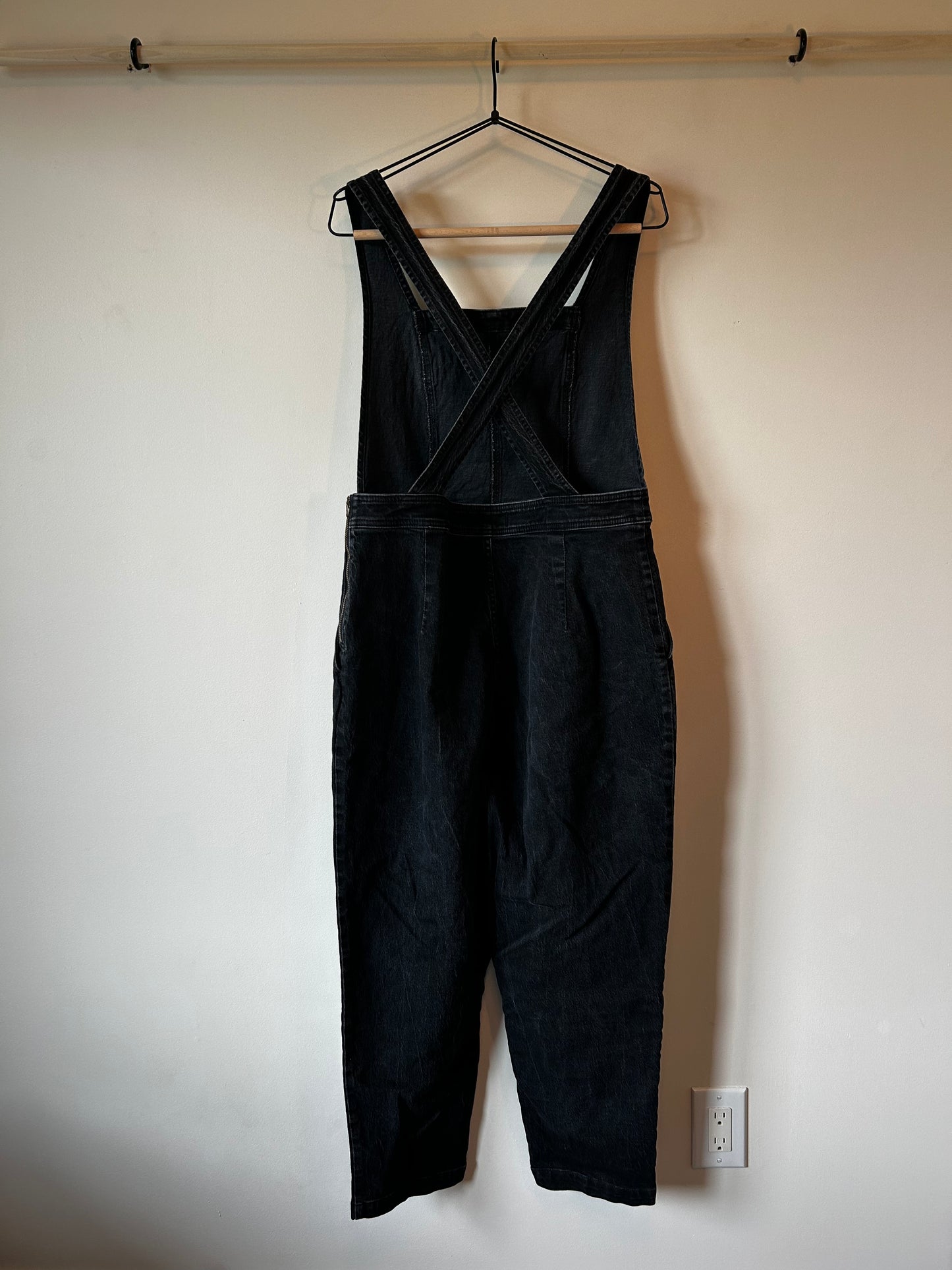 Madewell Black Denim Overalls (12)