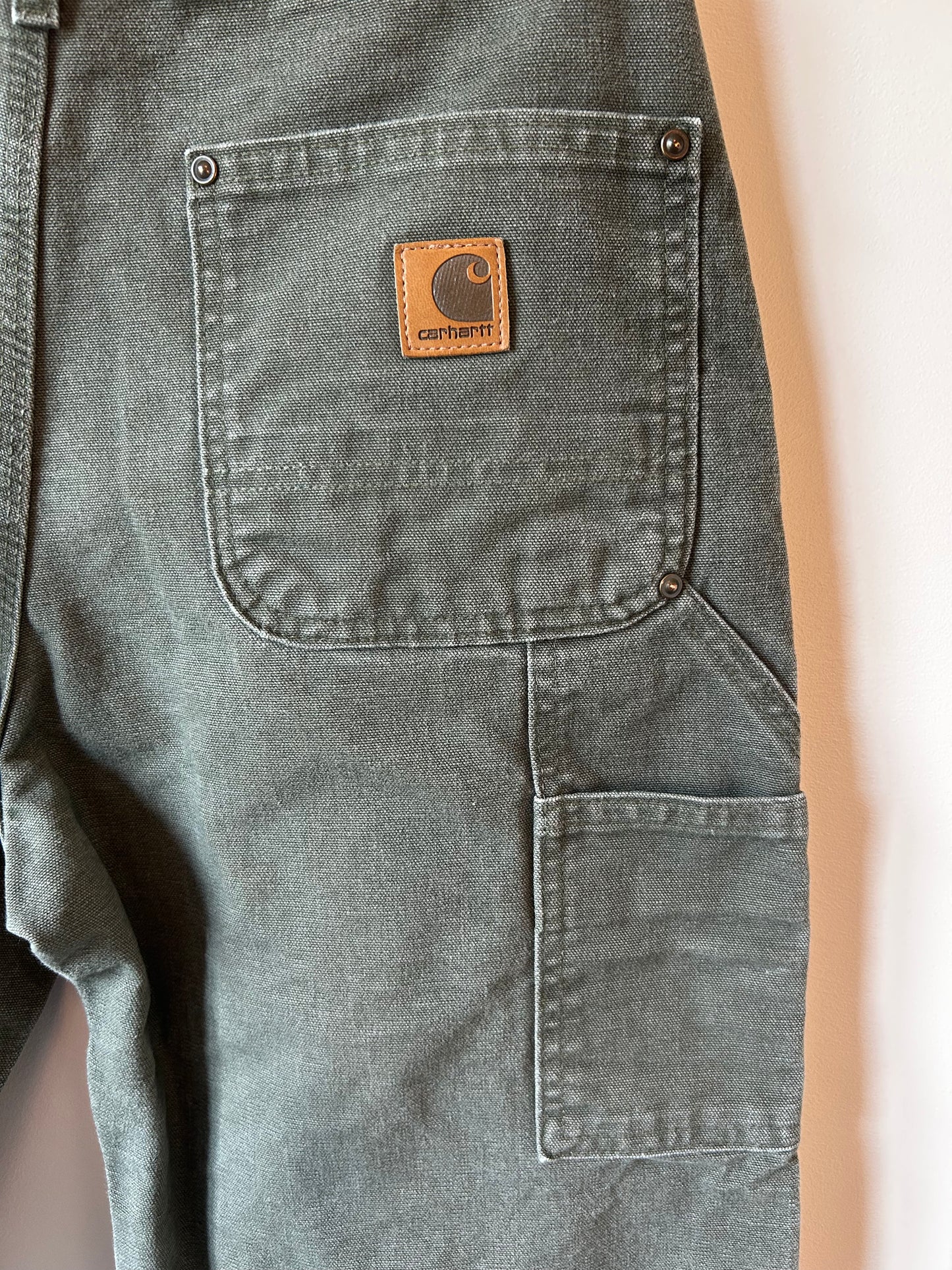 Carhartt Double-Front Dungaree Work Pants (30x30)