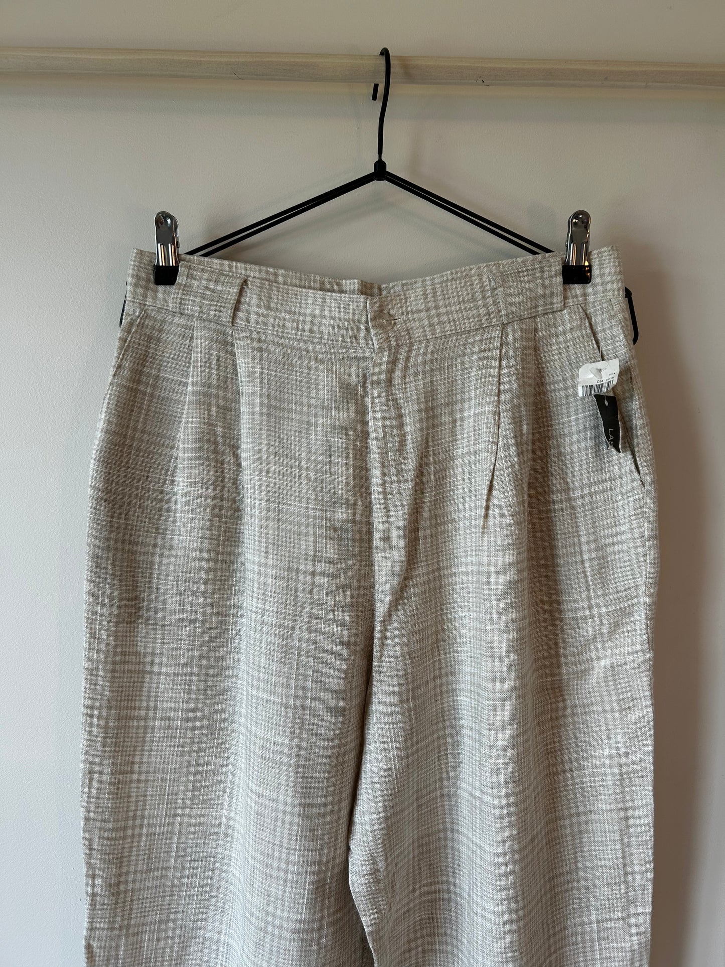 Lasting Impressions Plaid Linen Pants (14)