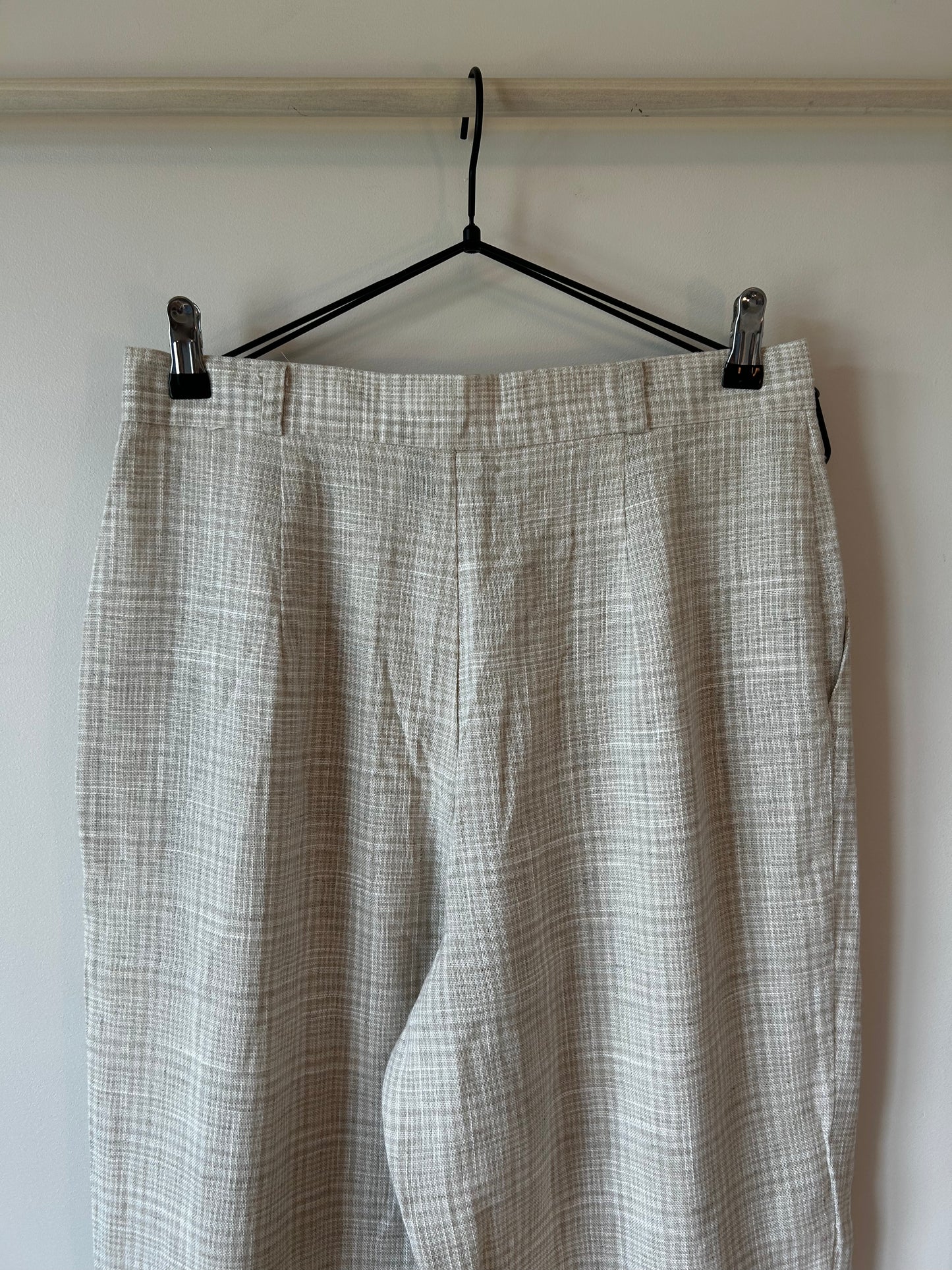 Lasting Impressions Plaid Linen Pants (14)