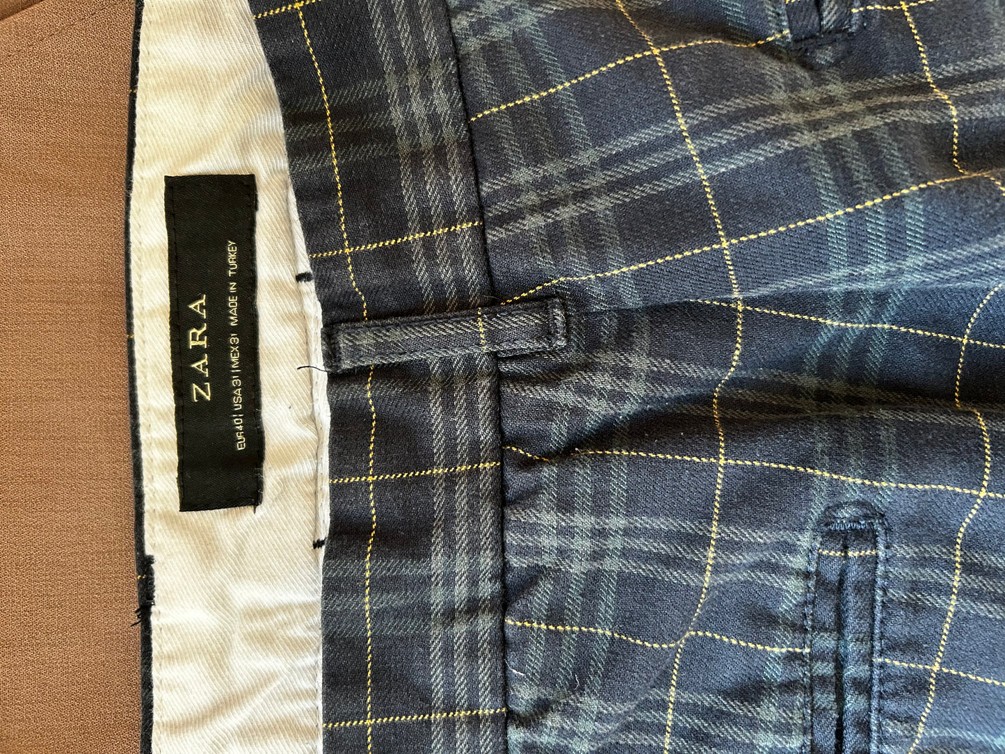 Zara Tapered Plaid Pants (10)