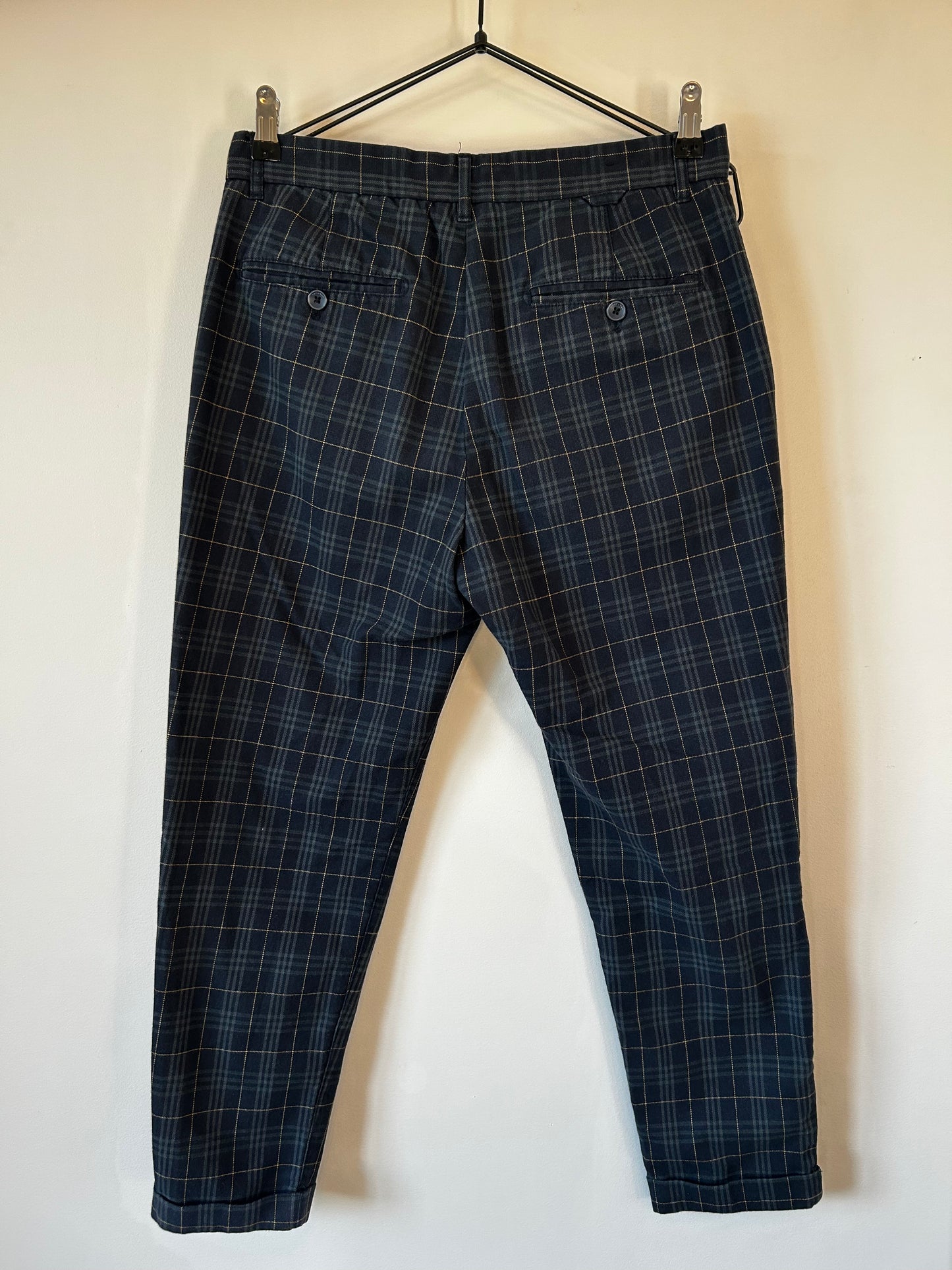 Zara Tapered Plaid Pants (10)
