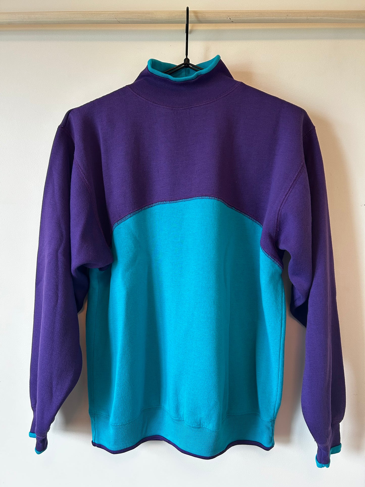 Retro Mock Neck Sweater (L)