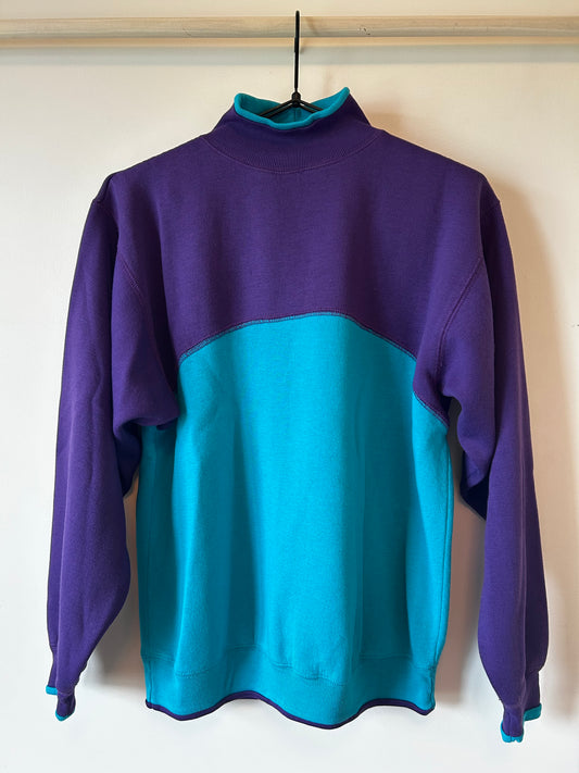 Retro Mock Neck Sweater (L)