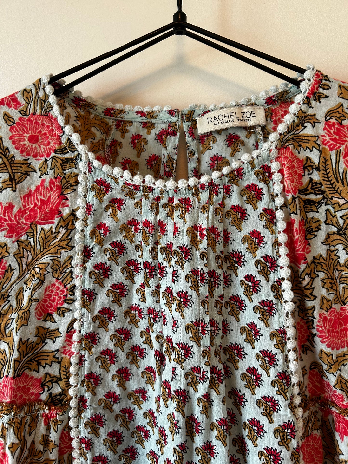 Rachel Zoe Floral Bell-Sleeve Blouse (M)