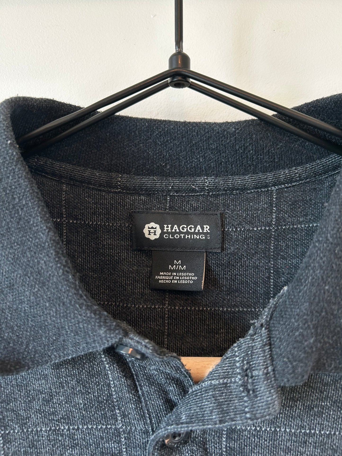 Haggar Collared Long Sleeve Shirt (M)