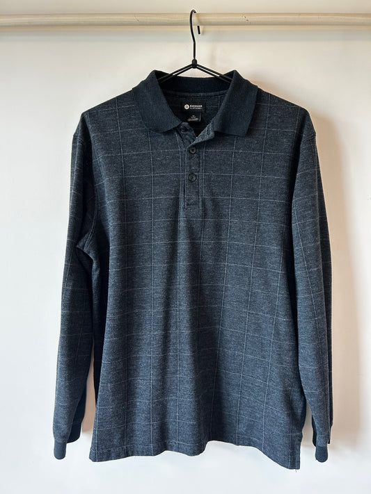 Haggar Collared Long Sleeve Shirt (M)