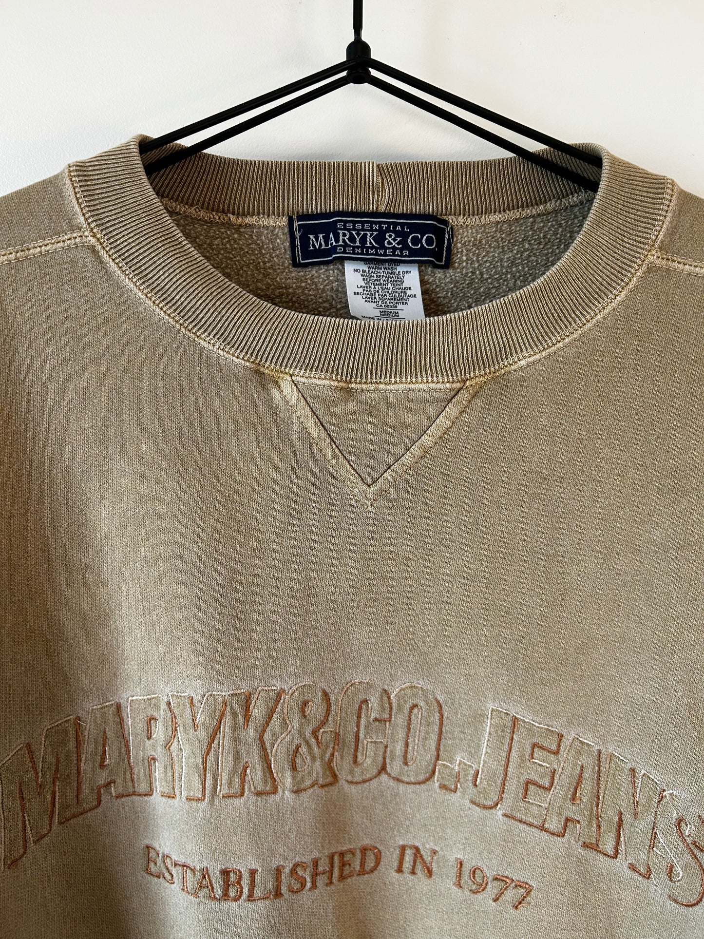 Maryk & Co Vintage Embroidered Crewneck (M)