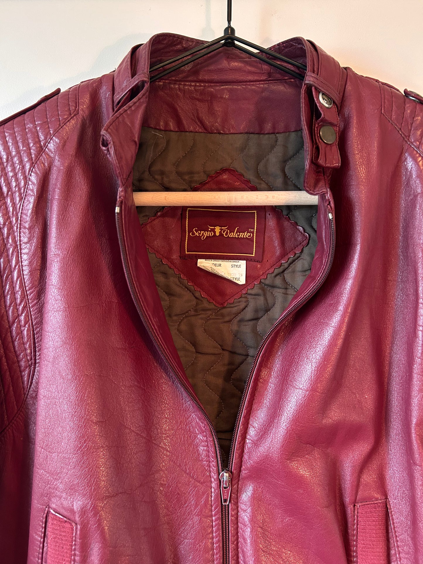 Vintage 1980s Sergio Valente Leather Jacket (44)