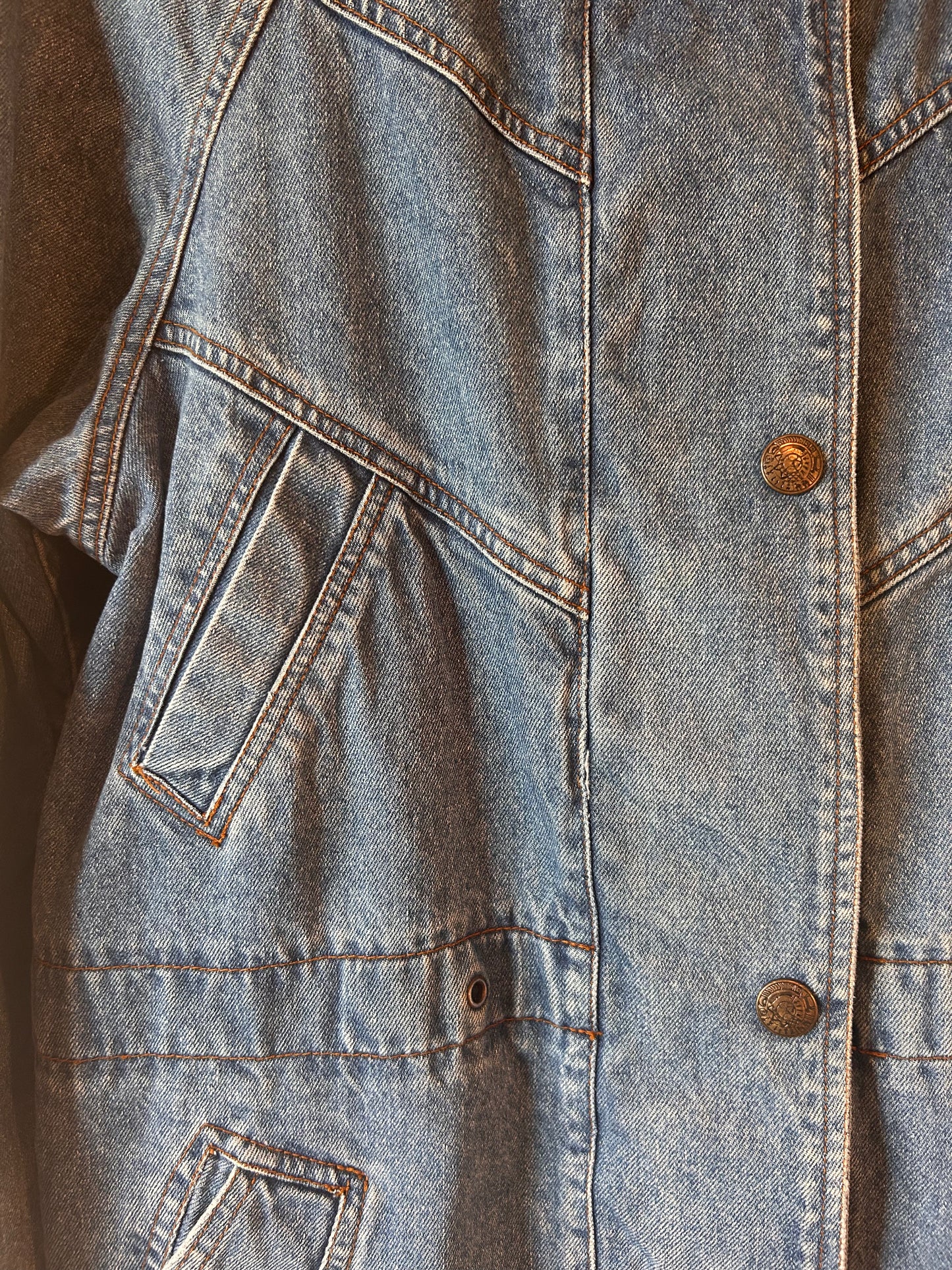 Ellabee Baggy Long Denim Jacket (L)