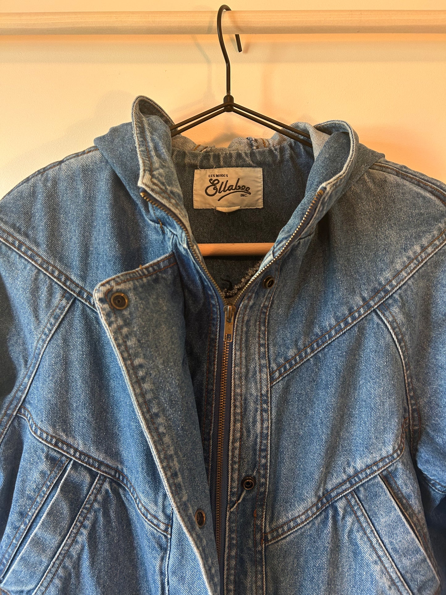 Ellabee Baggy Long Denim Jacket (L)
