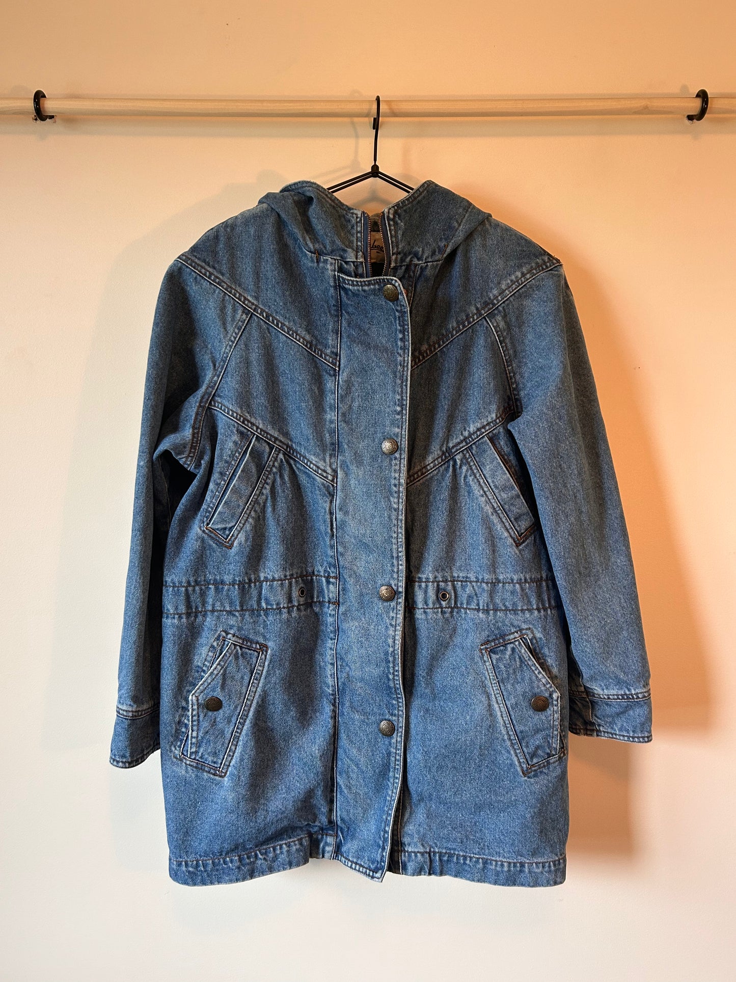 Ellabee Baggy Long Denim Jacket (L)