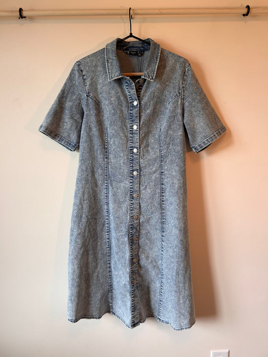 Vero Moda Denim Midi Dress (L)