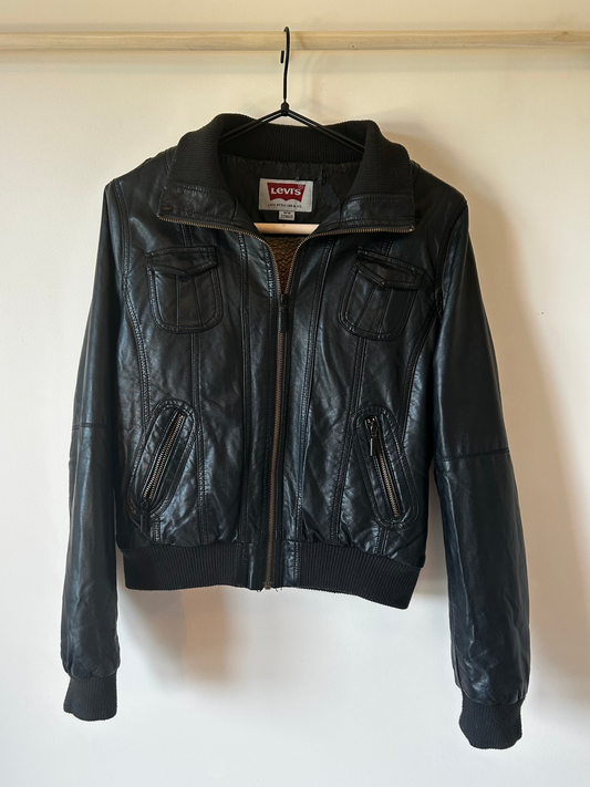Levi's Leather Bomber Jacket (M)