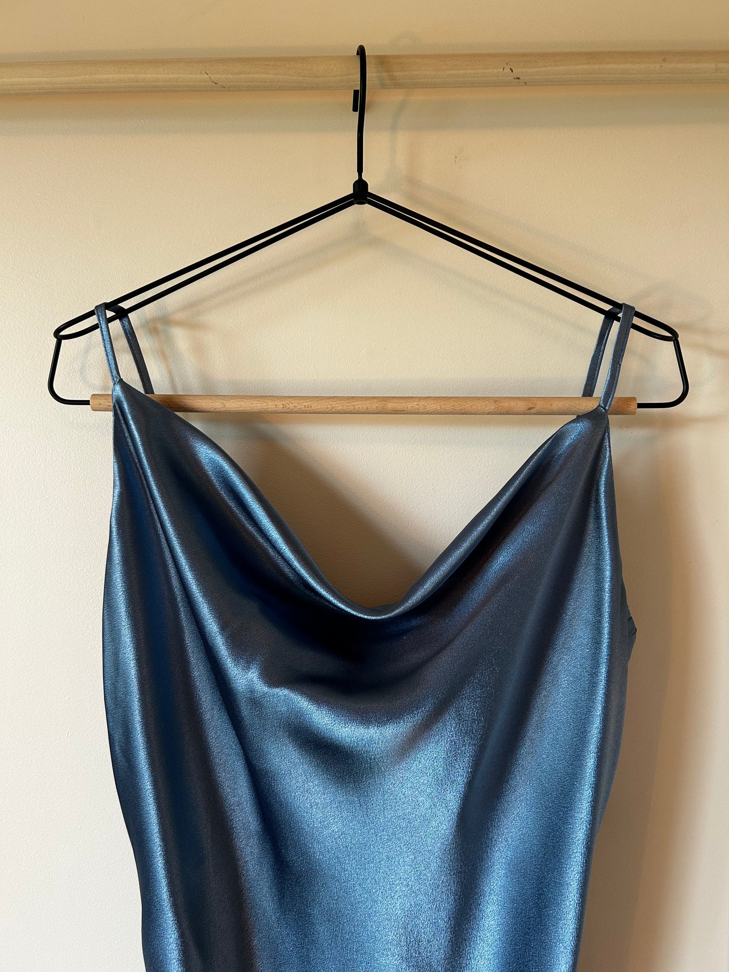 Revamped Satin Slip Midi Dress (XL)