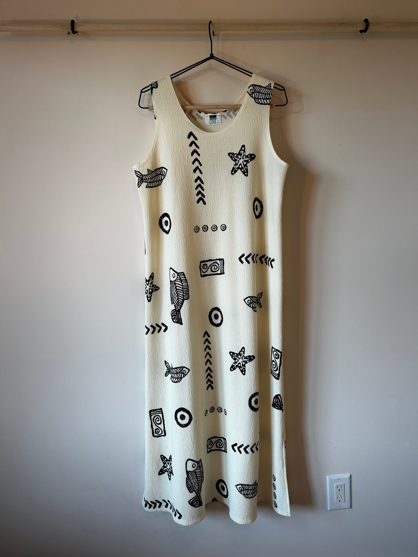 Fashion Code Print Maxi Dress (L)