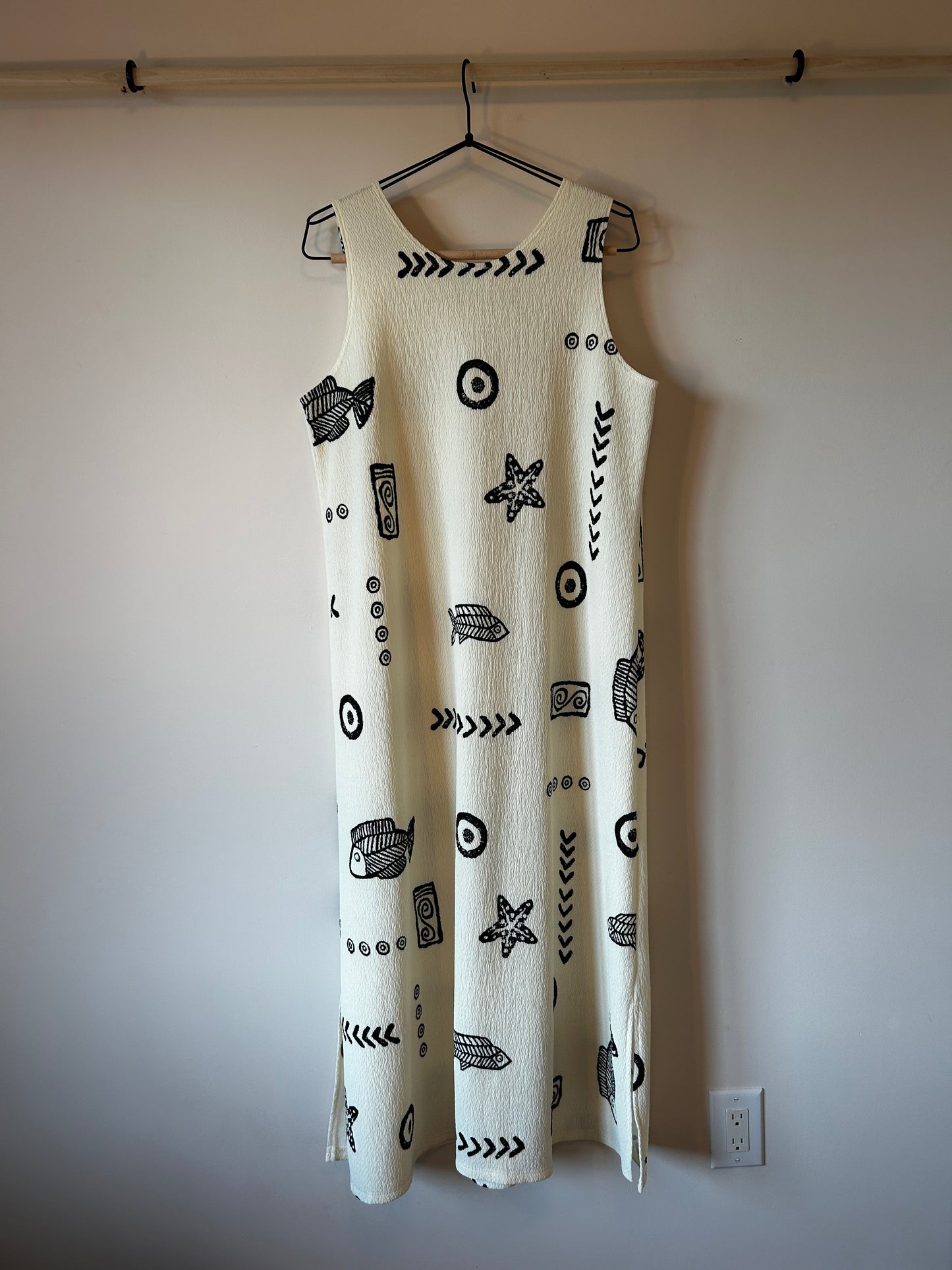 Fashion Code Print Maxi Dress (L)