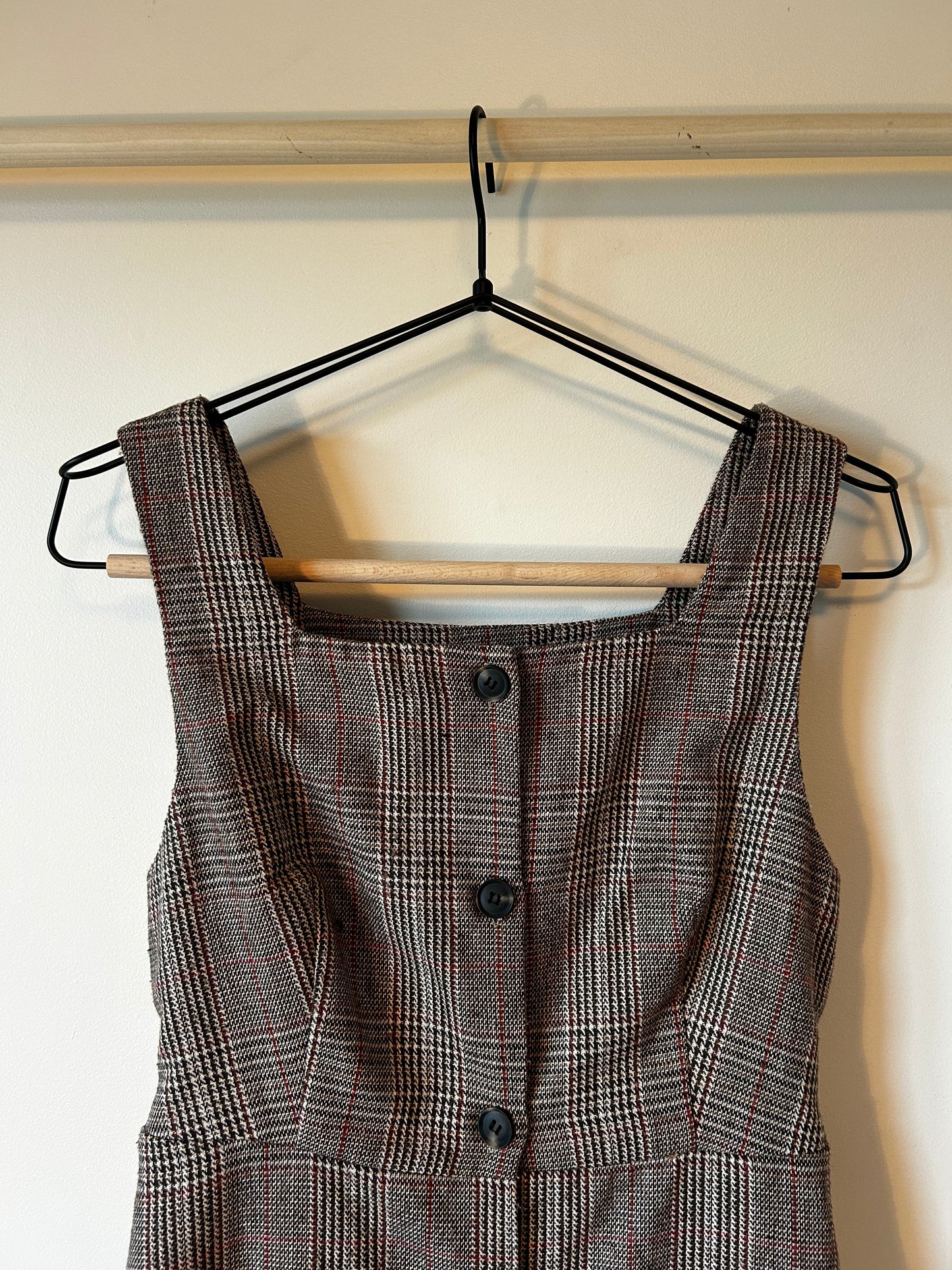 SPAO Plaid Mini Dress (S)