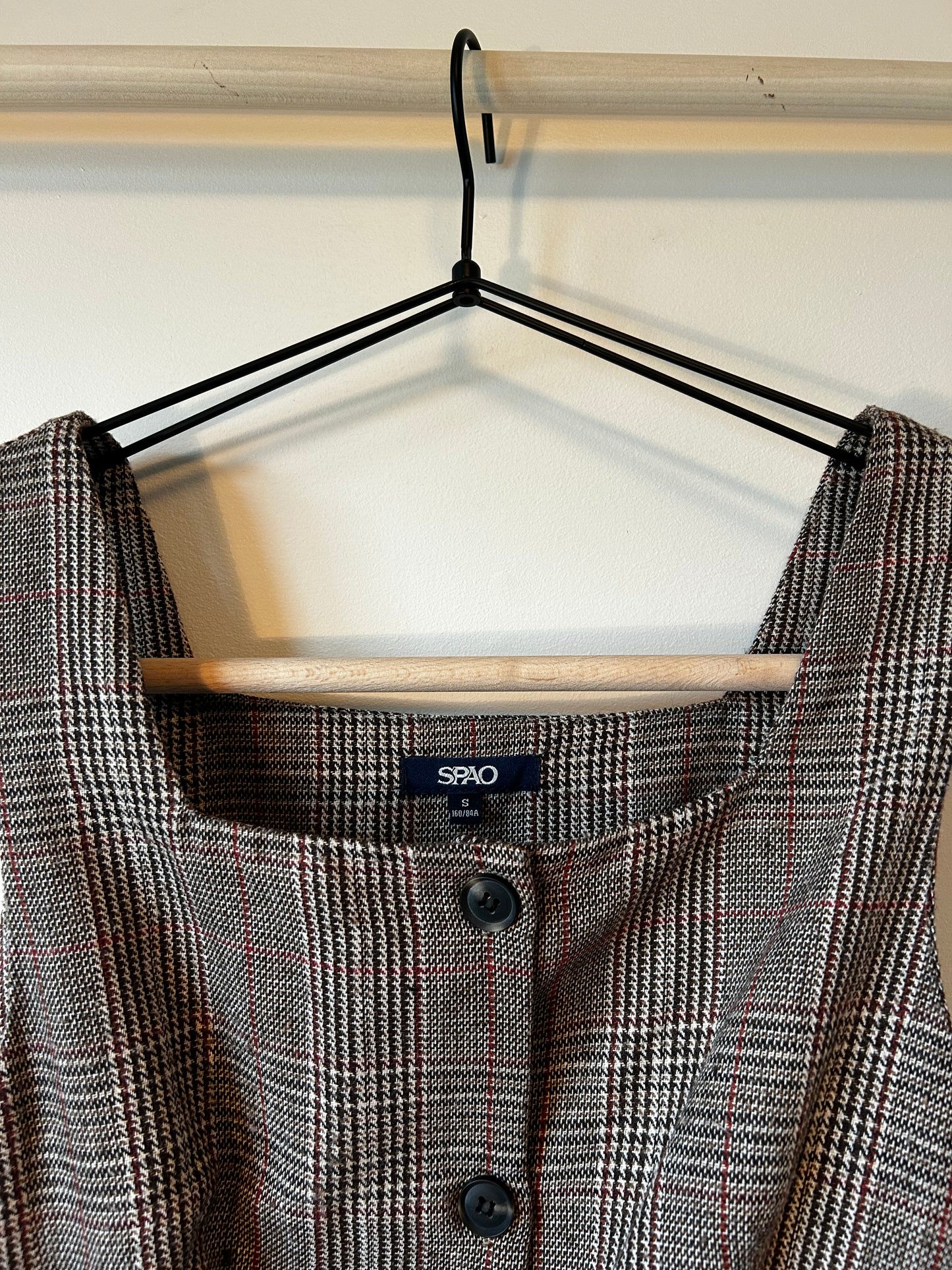 SPAO Plaid Mini Dress (S)