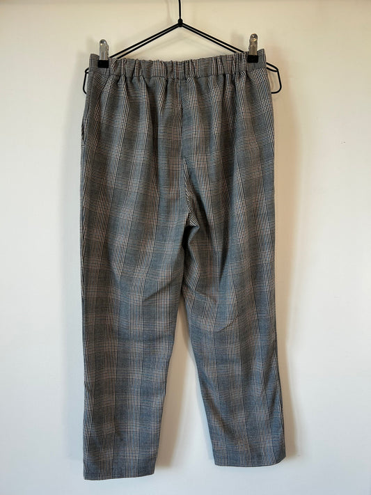 Dynamite Plaid Tapered Trousers (M)