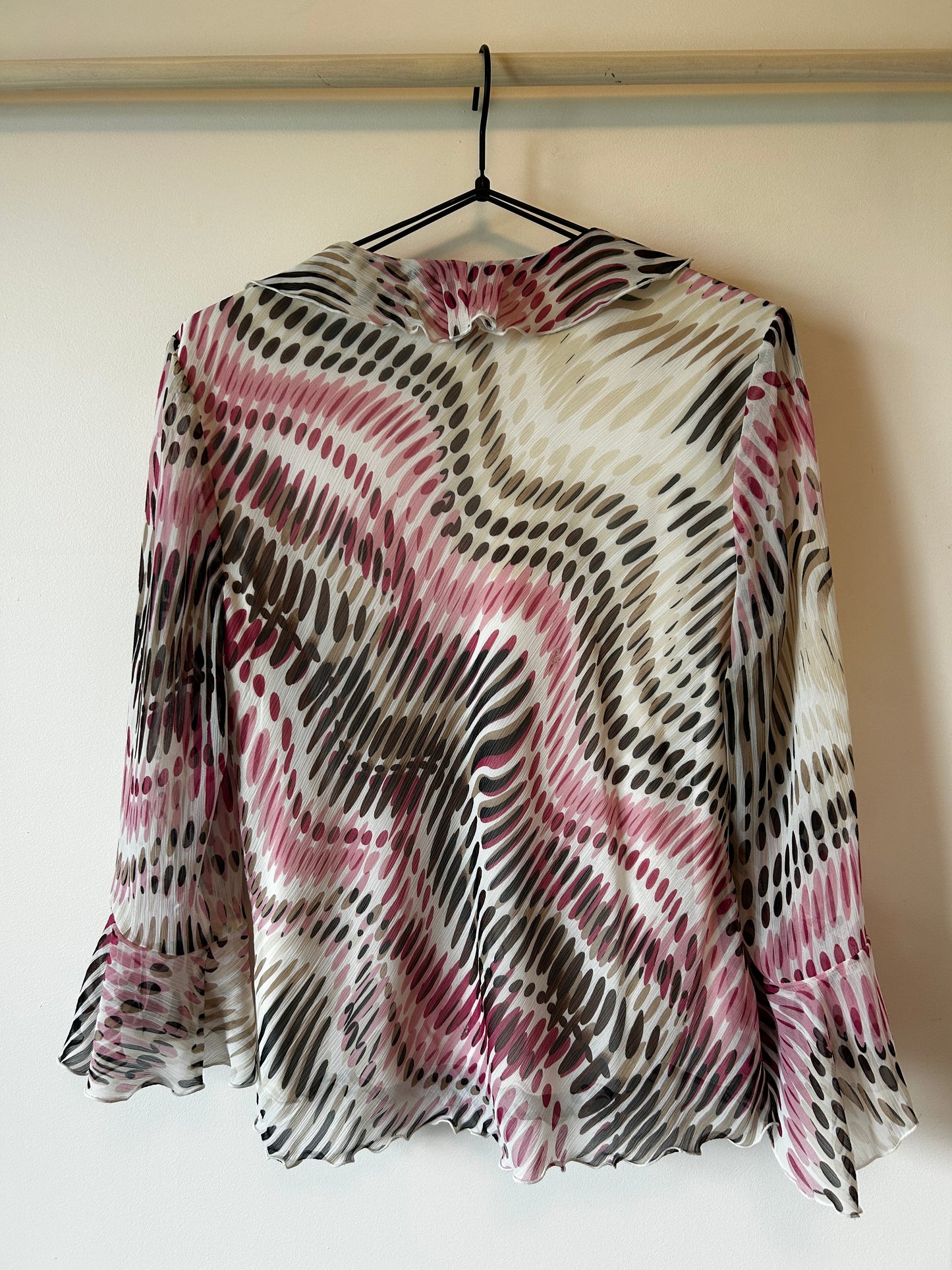 Dressbarn Patterned Flowy Blouse (M)