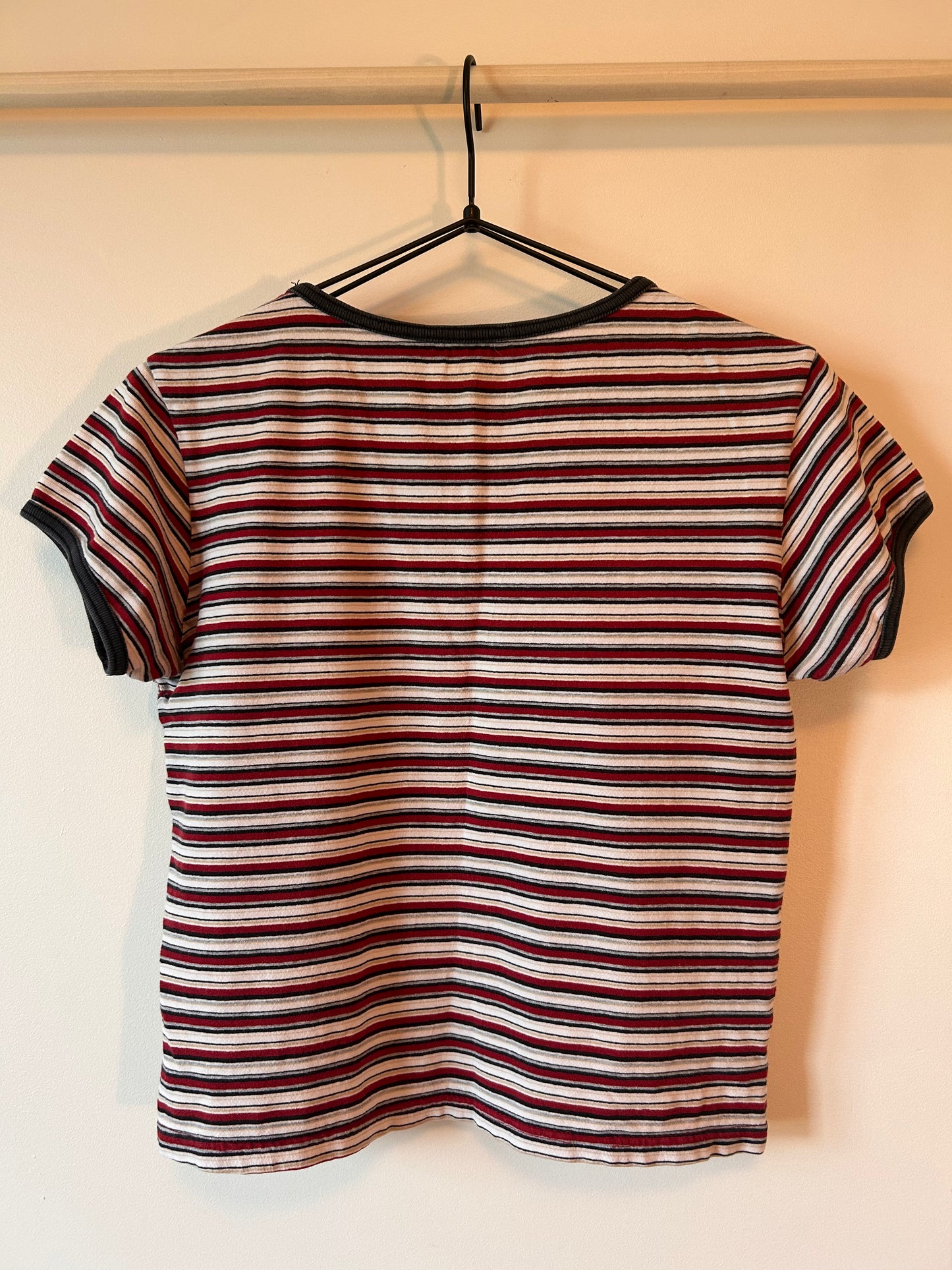 Urban Life Vintage Striped Baby Tee (L)
